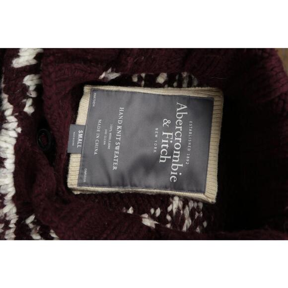 00's Abercrombie & Fitch Knitted Snowflake Cardigan - Picture 5 of 5